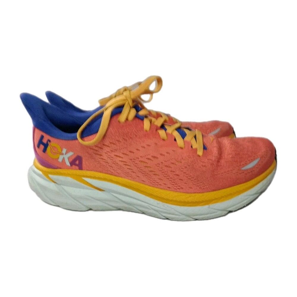 HOKA Clifton 8 Road Running Shoes Women's Size 7.5 B Fiesta Bluing - Picture 1 of 9